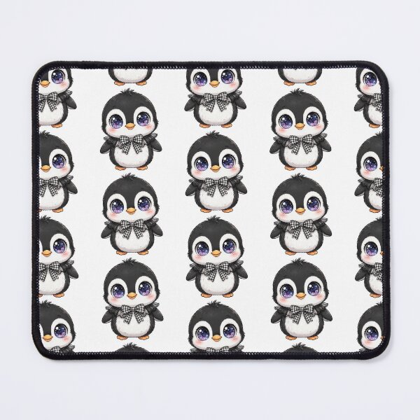 Item preview, Cute penguin with black checkered bow tie designed and sold by priyankajustine.