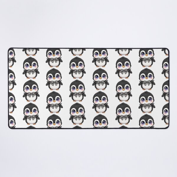 Item preview, Cute penguin with black checkered bow tie designed and sold by priyankajustine.