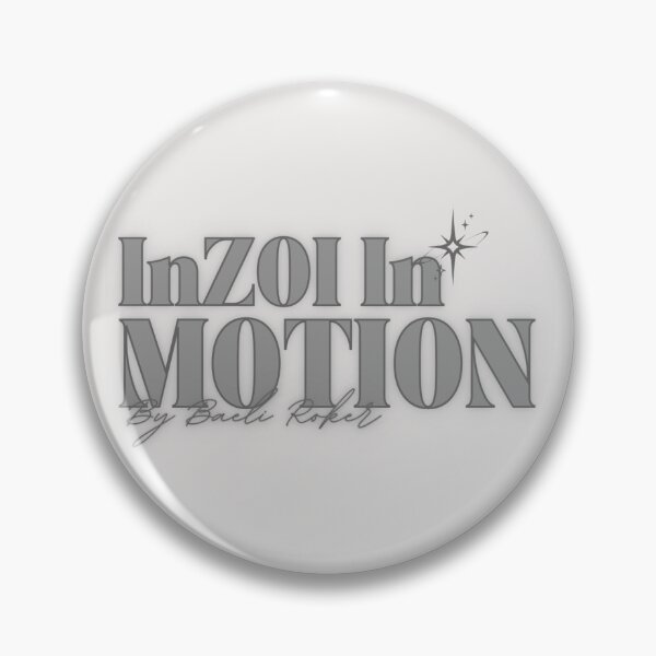 Item preview, InZOI In Motion by Baeli Roker Logo [Dark Grey] designed and sold by JAVbyBR.