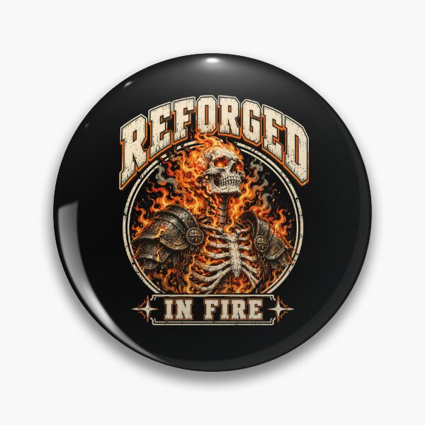 Item preview, Reforged in Fire Flaming Skeleton Warrior designed and sold by ROUX-ART.