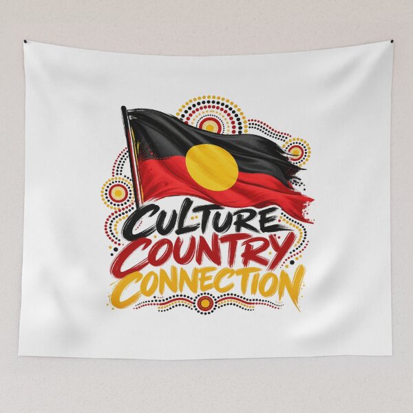 Item preview, Culture Country Connection – Aboriginal Flag Australia designed and sold by chiakh.