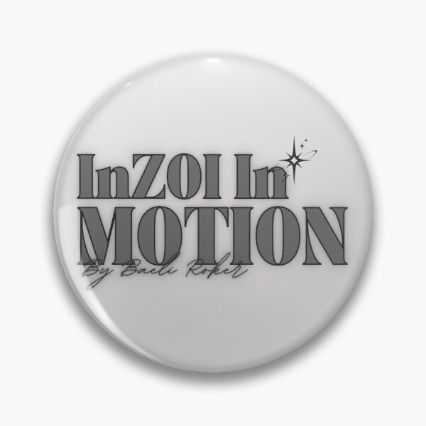 Item preview, InZOI In Motion by Baeli Roker Logo [Black] designed and sold by JAVbyBR.
