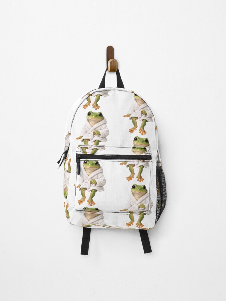 Thumbnail 1 of 3, Backpack, Bathrobe Tree Frog designed and sold by Sillytoe.