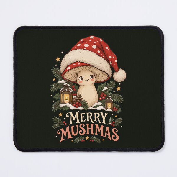Item preview, Merry Mushmas Christmas Mushroom – Cute Santa Hat Fungi Holiday Design designed and sold by Skryp-art.
