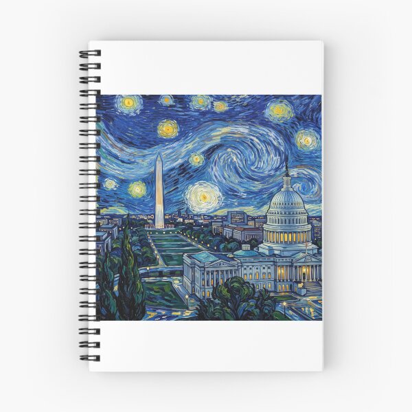 Item preview, US Capitol Building Starry Night Historical Landscape designed and sold by Bad-Decisions-Designs.