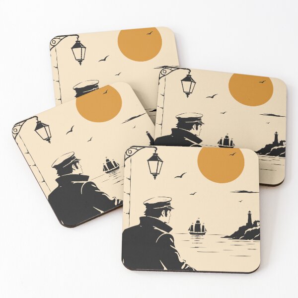 Item preview, Beyond the Horizon | Mediterranean Sailor | European Comic Inspired | Nautical Adventure Print | Vintage Maritime Art designed and sold by Studio pod Burom.