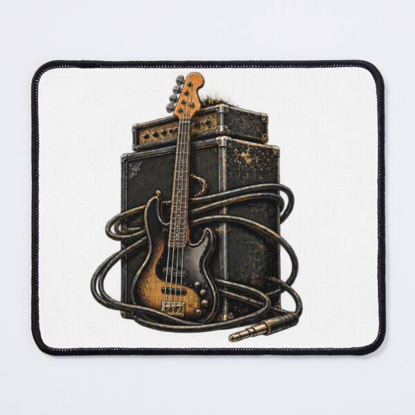 Item preview, Ampeg Bass Guitar & Vintage Amplifier – Low Frequency Music designed and sold by Ramadane_design1.