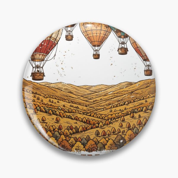 Item preview, Autumn Skies — Vintage Hot Air Balloons Fall Valley designed and sold by Dudas Garage & Outdoors.