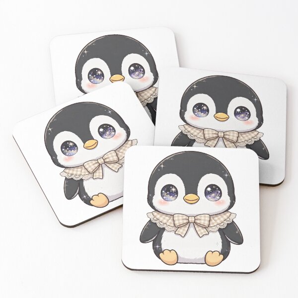 Item preview, Cute penguin with beige checkered bow tie designed and sold by priyankajustine.