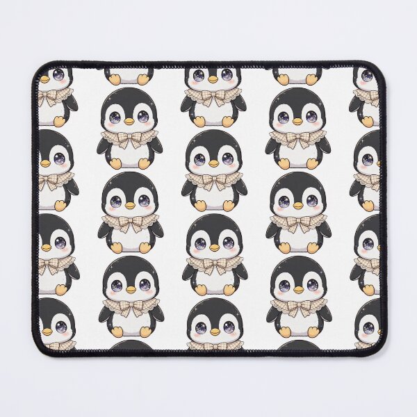 Item preview, Cute penguin with beige checkered bow tie designed and sold by priyankajustine.