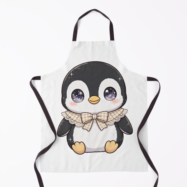 Item preview, Cute penguin with beige checkered bow tie designed and sold by priyankajustine.