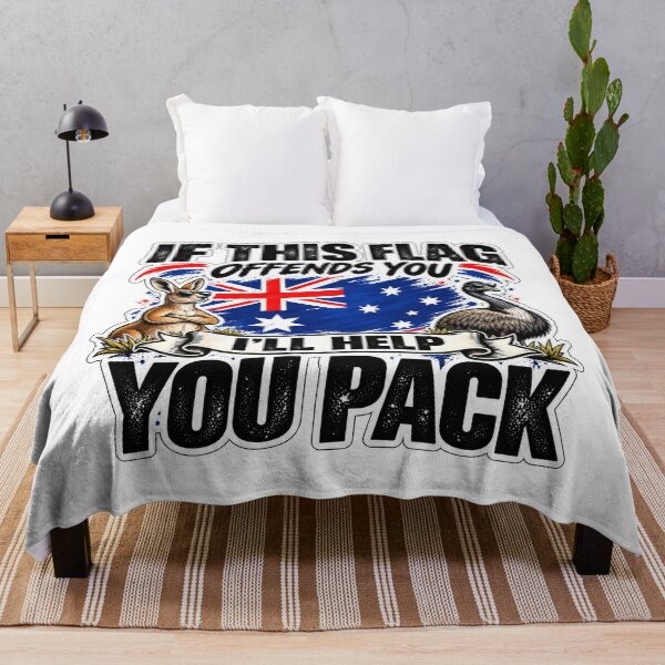 Item preview, IF THIS FLAG OFFENDS YOU I'LL HELP YOU PACK designed and sold by chiakh.