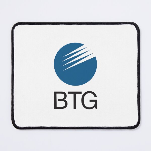 Item preview, BTG plc Logo with Blue Circle and Sharp Streaks designed and sold by manuelas31.