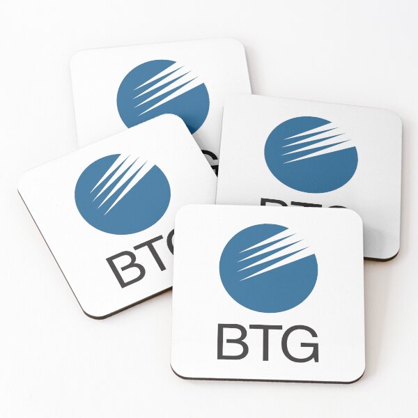 Item preview, BTG plc Logo with Blue Circle and Sharp Streaks designed and sold by manuelas31.