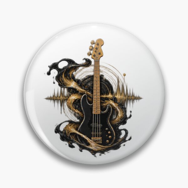 Item preview, Ampeg Bass Guitar – Black Gold Soundwave Music designed and sold by Ramadane_design1.