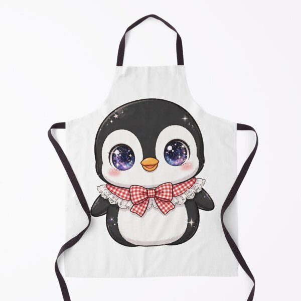 Item preview, Cute penguin with red checkered bow tie designed and sold by priyankajustine.