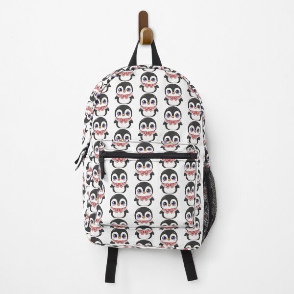 Item preview, Cute penguin with red checkered bow tie designed and sold by priyankajustine.