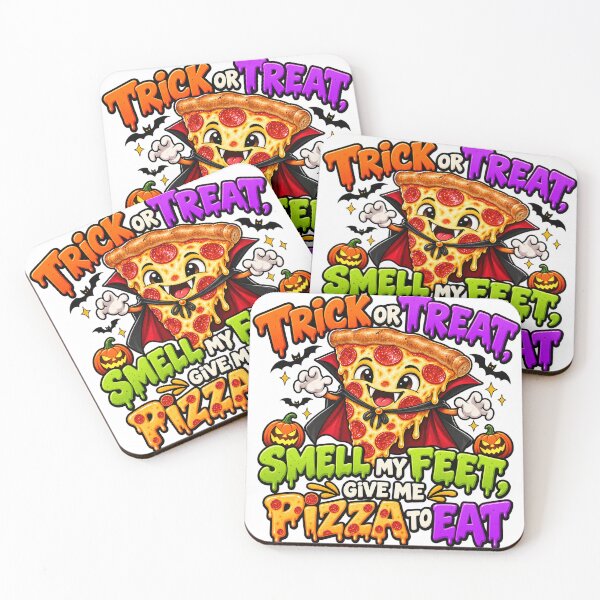 Item preview, Trick or Treat Smell My Feet Give Me Pizza to Eat Funny Halloween Pizza Design designed and sold by MotiveStuff.