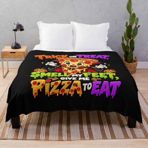 Item preview, Trick or Treat Smell My Feet Give Me Pizza to Eat Funny Halloween Pizza Design designed and sold by MotiveStuff.