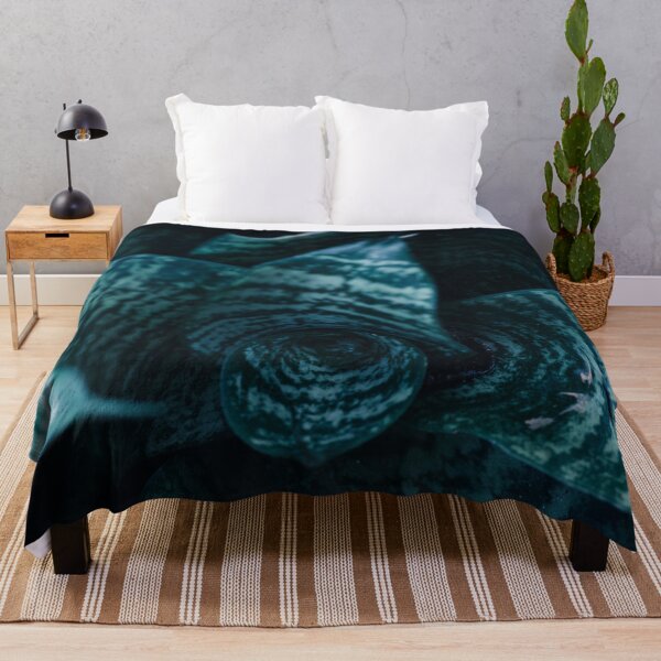 Item preview, Mystical Snake Plant – Bowstring Hemp in Dark Green and Turquoise designed and sold by Nicole Bleck.