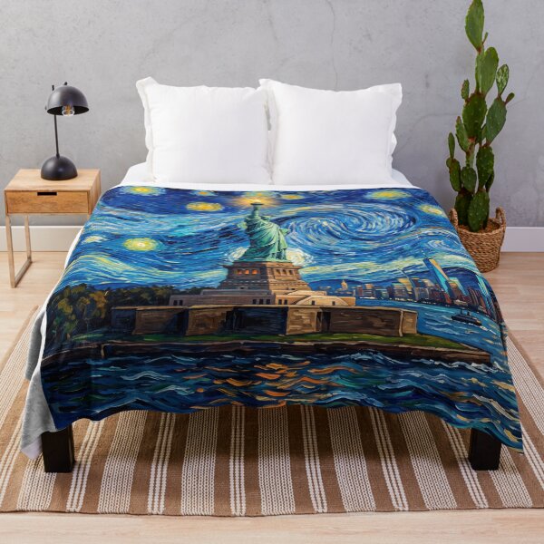 Item preview, Statue of Liberty Starry Night Historical Landscape designed and sold by Bad-Decisions-Designs.