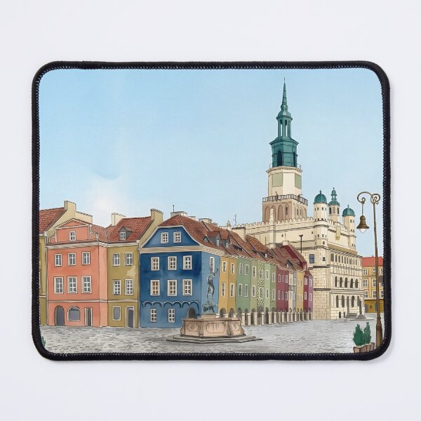Item preview, Poznań Poland Wall Art – European Cityscape Painting designed and sold by POSTERIOCREW.