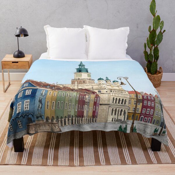 Item preview, Poznań Poland Wall Art – European Cityscape Painting designed and sold by POSTERIOCREW.