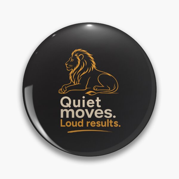 Item preview, Quiet Moves Loud Results Lion Entrepreneur Motivation Minimalist Startup Founder Design designed and sold by Bennie Singh.