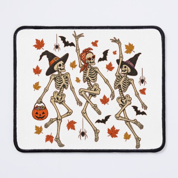 Item preview, Dancing Skeletons Fall Halloween Illustration designed and sold by DjFreeq.