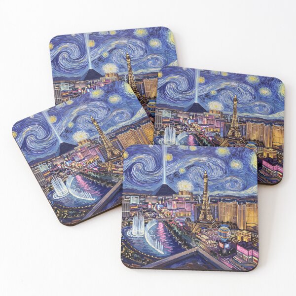 Item preview, Las Vegas Strip Starry Night Historical Landscape designed and sold by Bad-Decisions-Designs.