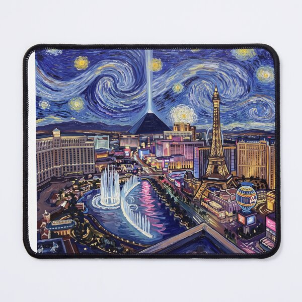 Item preview, Las Vegas Strip Starry Night Historical Landscape designed and sold by Bad-Decisions-Designs.