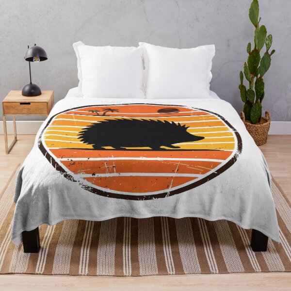 Item preview, Retro Sunset Vintage Hedgehog Silhouette Nature Lover designed and sold by Arc2020.