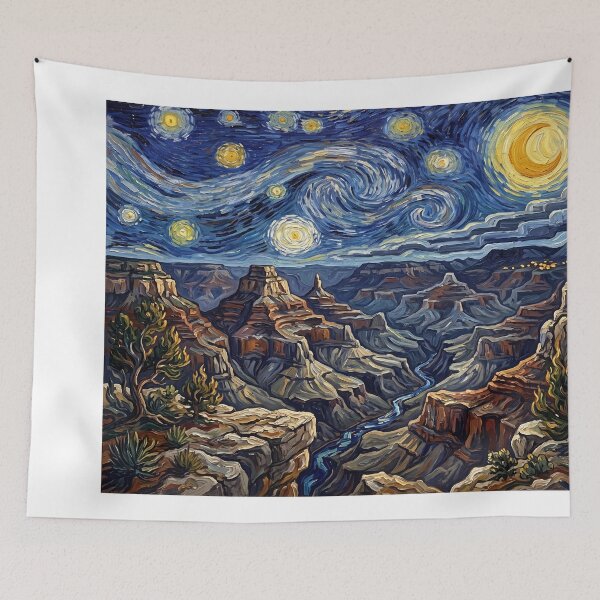 Item preview, Grand Canyon Starry Night Historical Landscape designed and sold by Bad-Decisions-Designs.