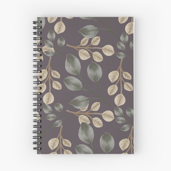 Item preview, Botanical Foliage Muted Amethyst Plum Gray Seamless Pattern Art designed and sold by ​Jyoti Digital Artist.