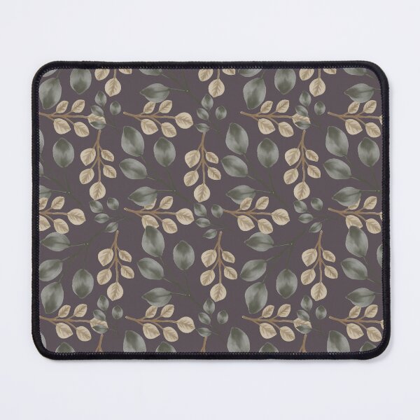 Item preview, Botanical Foliage Muted Amethyst Plum Gray Seamless Pattern Art designed and sold by Jyoti Digital Artist.