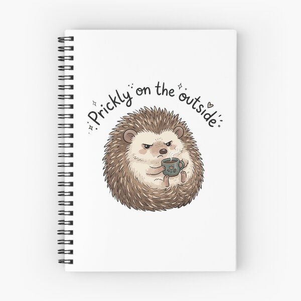 Item preview, Prickly on the Outside Funny Introvert Hedgehog Quote designed and sold by Arc2020.