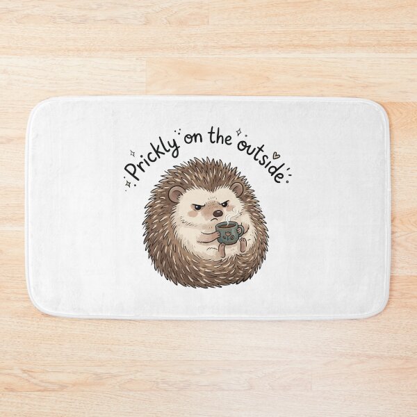 Item preview, Prickly on the Outside Funny Introvert Hedgehog Quote designed and sold by Arc2020.