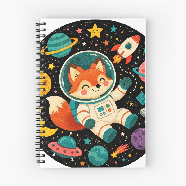 Item preview, Wall Art - Postcard - #11 - Cute Fox Astronaut Adventure designed and sold by ForeverPrintsOK.
