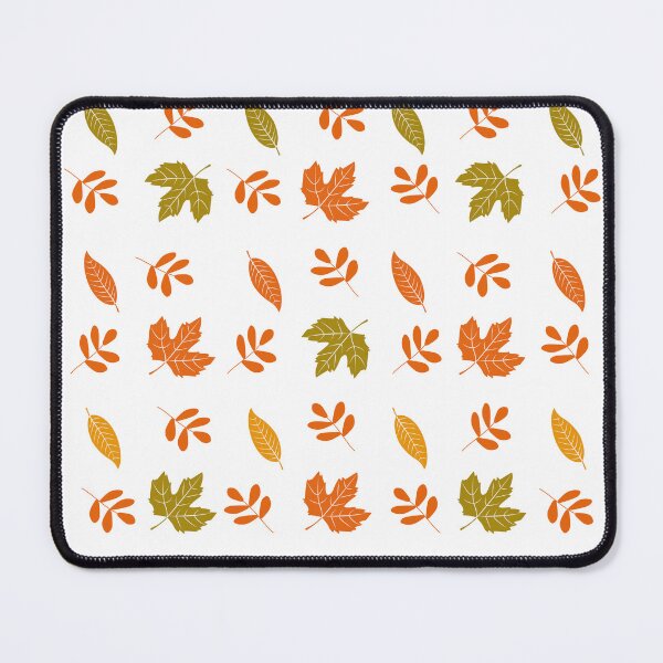 Item preview, Minimalist Autumn Maple Elm Leaf Grid White Pattern designed and sold by FestivityFinds.