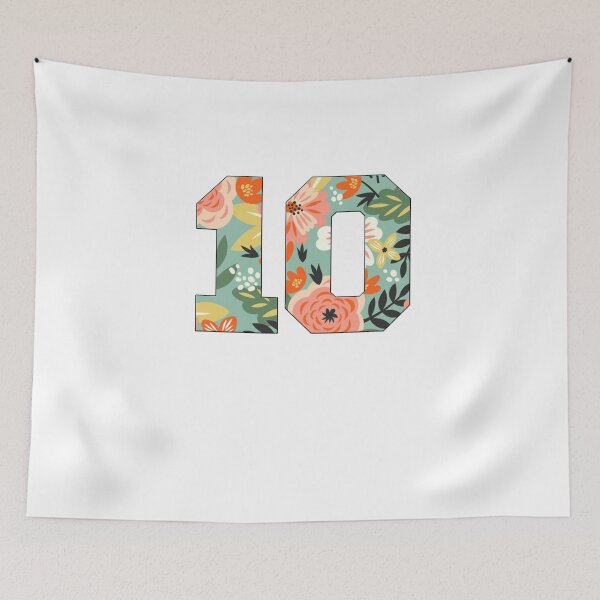 Item preview, 10th Birthday, Flowers print number 10 designed and sold by TypeMisbehaving.