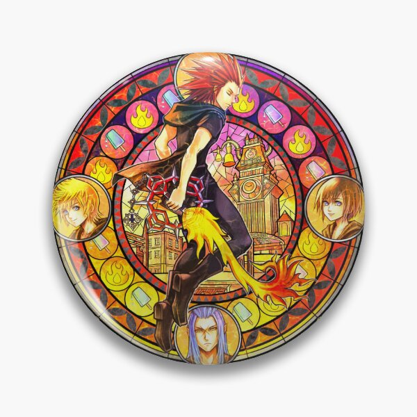 Item preview, Axel Stained Glass Kingdom Hearts designed and sold by Lali-Holley.