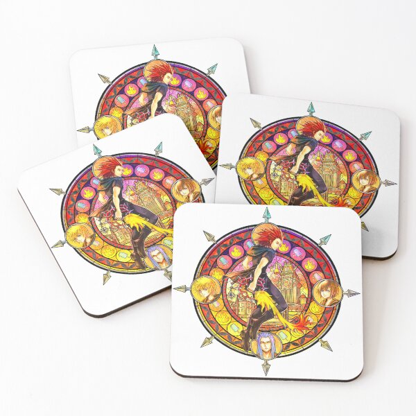 Item preview, Axel Stained Glass Kingdom Hearts designed and sold by Lali-Holley.