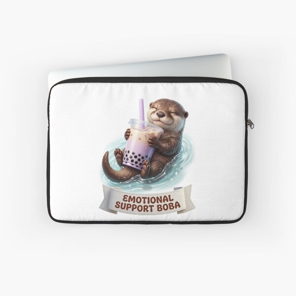 Item preview, Emotional Support Boba Cute Otter designed and sold by LaunchLabs26.