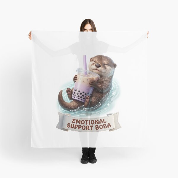 Item preview, Emotional Support Boba Cute Otter designed and sold by LaunchLabs26.