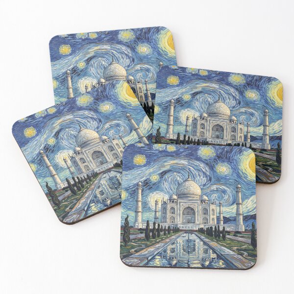 Item preview, Taj Mahal Starry Night Historical Landscape designed and sold by Bad-Decisions-Designs.