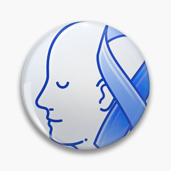 Item preview, A calm face outline with a blue ribbon designed and sold by ckybe.