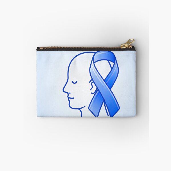 Item preview, A calm face outline with a blue ribbon designed and sold by ckybe.