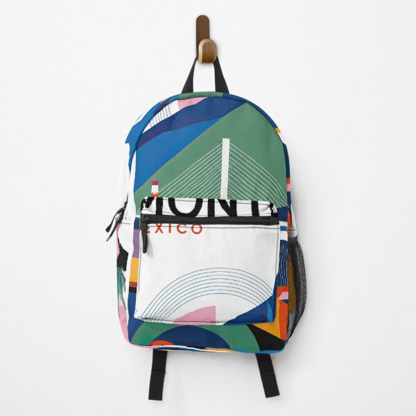 Item preview, Colorful geometric illustration of Monterrey, Mexico, featuring designed and sold by ckybe.