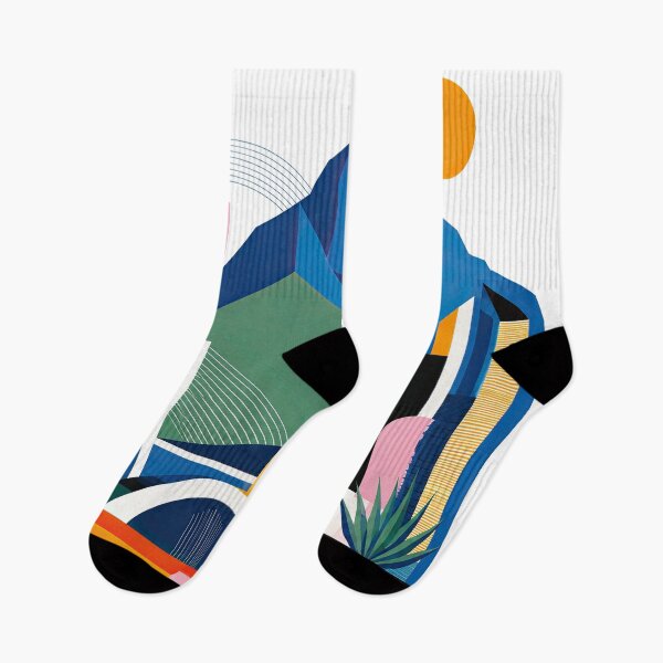 Item preview, Colorful geometric illustration of Monterrey, Mexico, featuring designed and sold by ckybe.