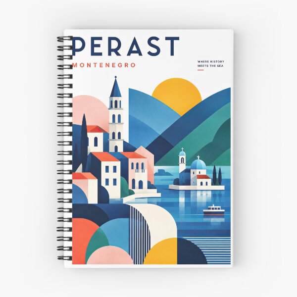 Item preview, Stylized travel poster depicting Perast, Montenegro, with a designed and sold by ckybe.